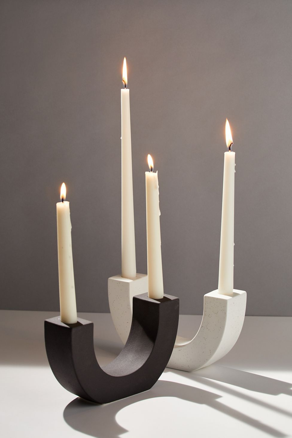 Nordic Arch Taper Candle Holder — Modern Geometric Centerpiece