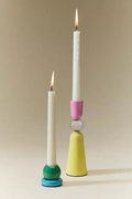 The "Color-Pop" Geometric Taper Holders — Playful Postmodern Decor